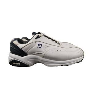 FootJoy Shoes Mens 9.5 Golf Sneaker White Lace Up Athletic Sport Spike Casual